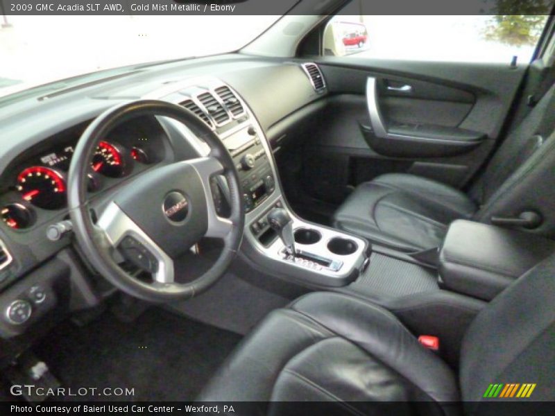 Gold Mist Metallic / Ebony 2009 GMC Acadia SLT AWD