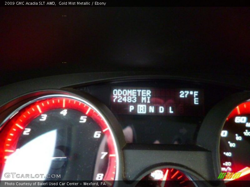 Gold Mist Metallic / Ebony 2009 GMC Acadia SLT AWD