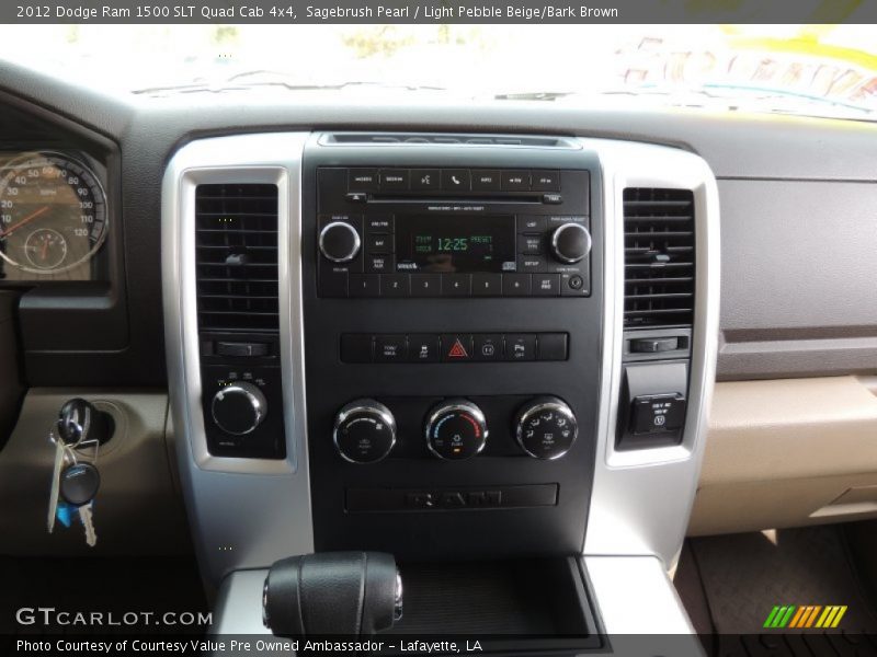 Sagebrush Pearl / Light Pebble Beige/Bark Brown 2012 Dodge Ram 1500 SLT Quad Cab 4x4