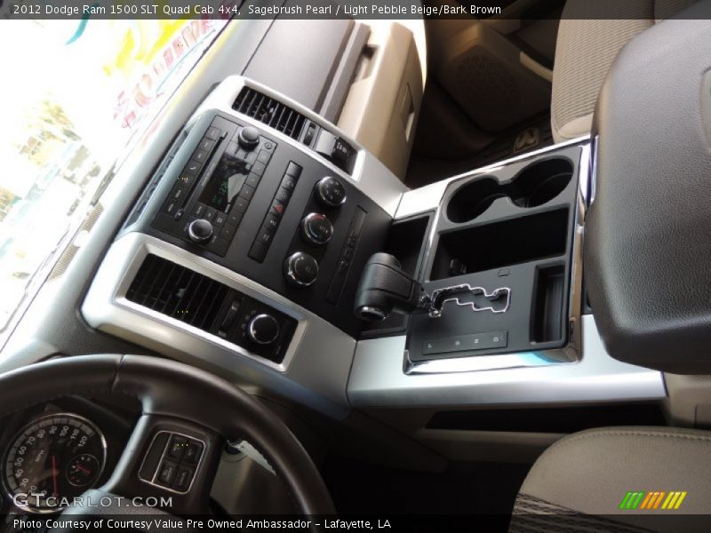 Sagebrush Pearl / Light Pebble Beige/Bark Brown 2012 Dodge Ram 1500 SLT Quad Cab 4x4