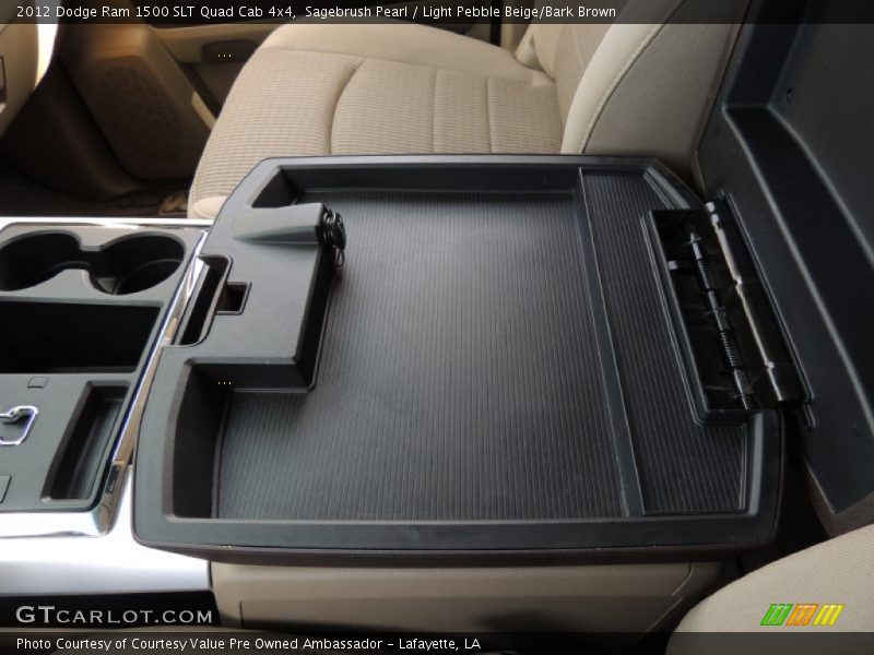 Sagebrush Pearl / Light Pebble Beige/Bark Brown 2012 Dodge Ram 1500 SLT Quad Cab 4x4