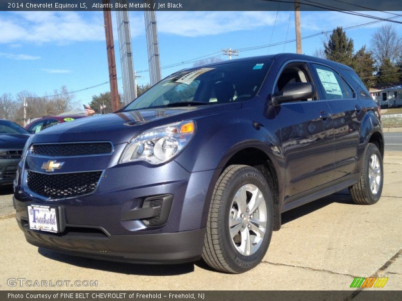 Atlantis Blue Metallic / Jet Black 2014 Chevrolet Equinox LS