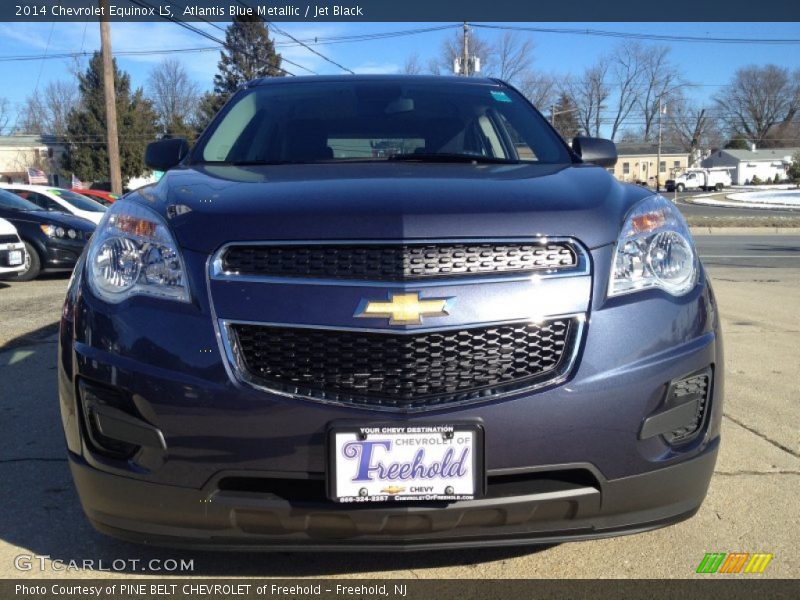 Atlantis Blue Metallic / Jet Black 2014 Chevrolet Equinox LS