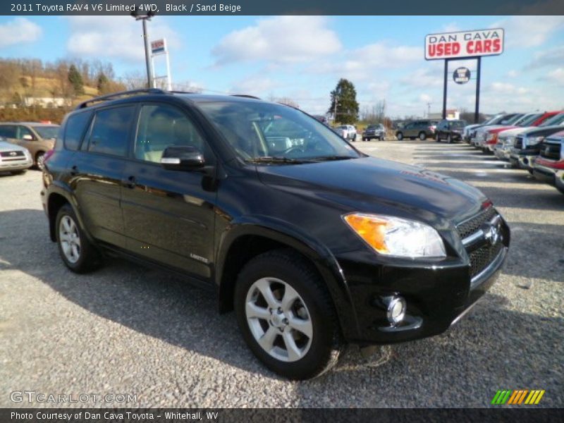 Black / Sand Beige 2011 Toyota RAV4 V6 Limited 4WD