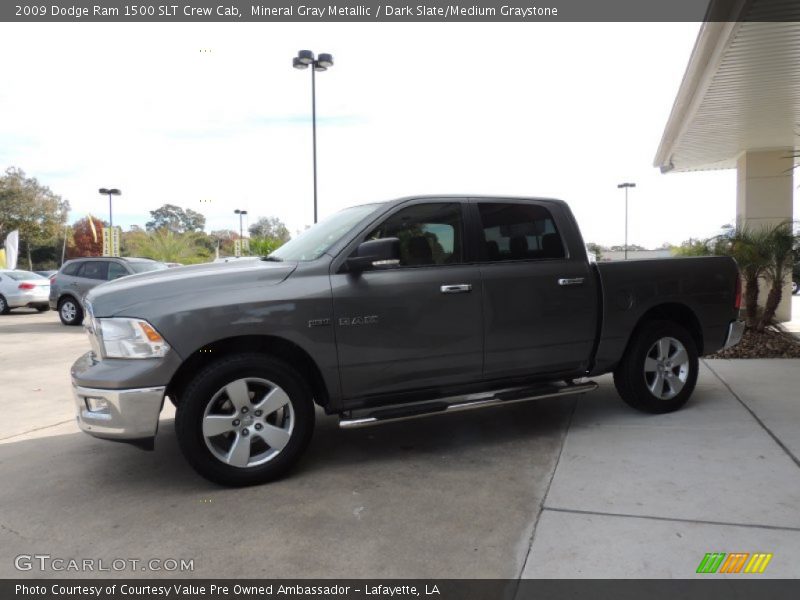 Mineral Gray Metallic / Dark Slate/Medium Graystone 2009 Dodge Ram 1500 SLT Crew Cab