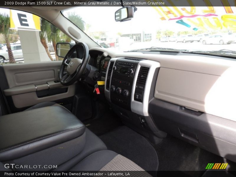 Mineral Gray Metallic / Dark Slate/Medium Graystone 2009 Dodge Ram 1500 SLT Crew Cab