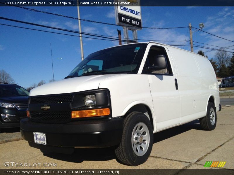 Summit White / Medium Pewter 2014 Chevrolet Express 1500 Cargo WT