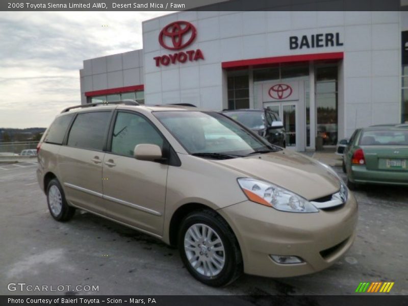 Desert Sand Mica / Fawn 2008 Toyota Sienna Limited AWD