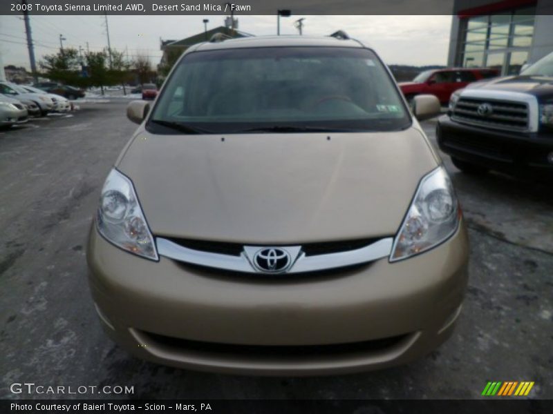 Desert Sand Mica / Fawn 2008 Toyota Sienna Limited AWD