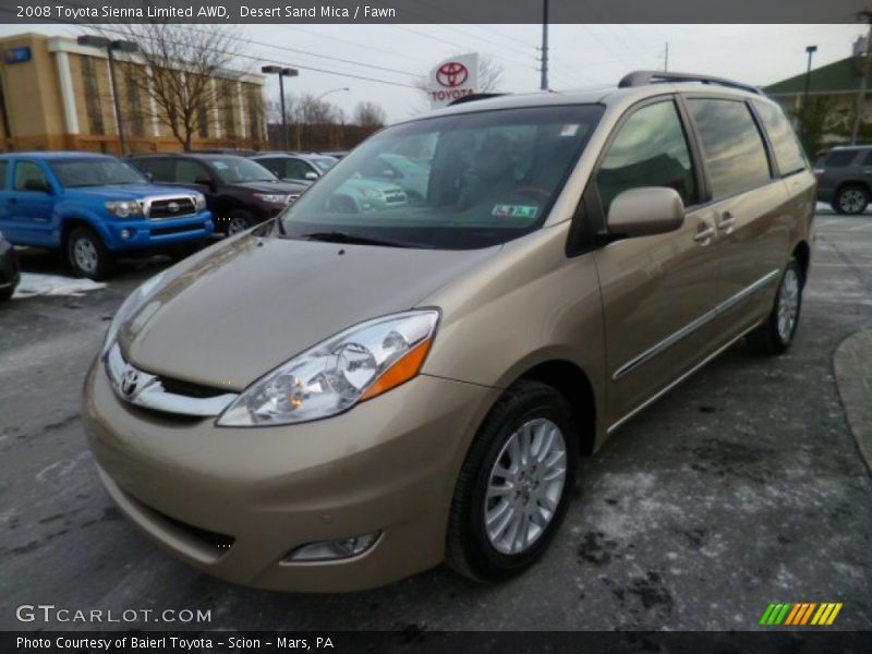 Desert Sand Mica / Fawn 2008 Toyota Sienna Limited AWD
