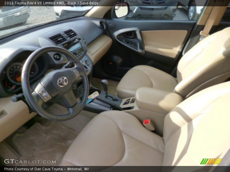 Black / Sand Beige 2011 Toyota RAV4 V6 Limited 4WD