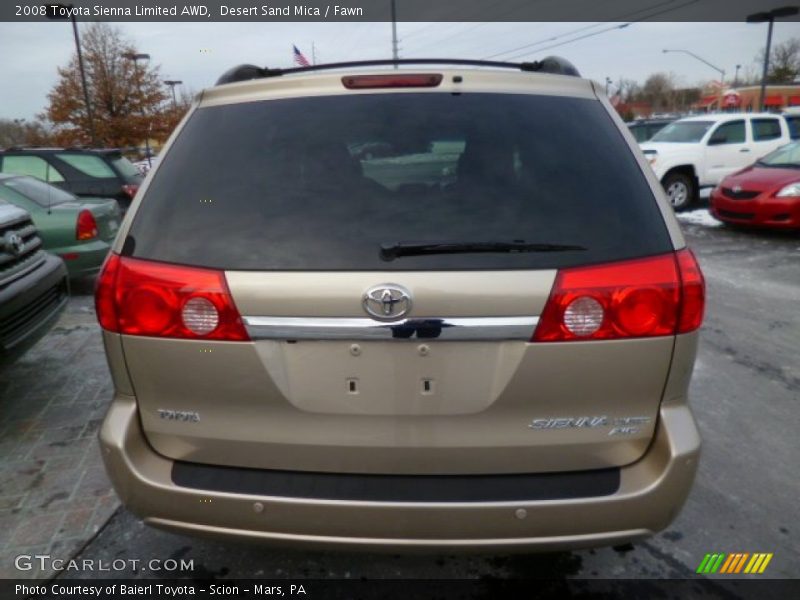 Desert Sand Mica / Fawn 2008 Toyota Sienna Limited AWD