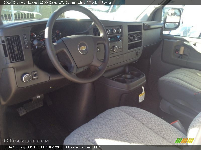 Summit White / Medium Pewter 2014 Chevrolet Express 1500 Cargo WT
