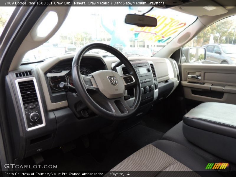 Mineral Gray Metallic / Dark Slate/Medium Graystone 2009 Dodge Ram 1500 SLT Crew Cab