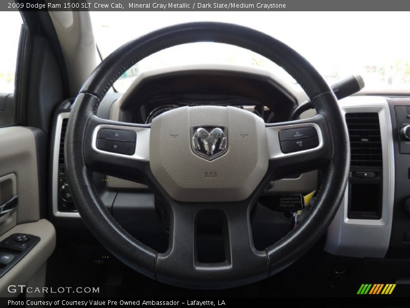 Mineral Gray Metallic / Dark Slate/Medium Graystone 2009 Dodge Ram 1500 SLT Crew Cab
