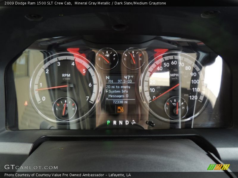 Mineral Gray Metallic / Dark Slate/Medium Graystone 2009 Dodge Ram 1500 SLT Crew Cab