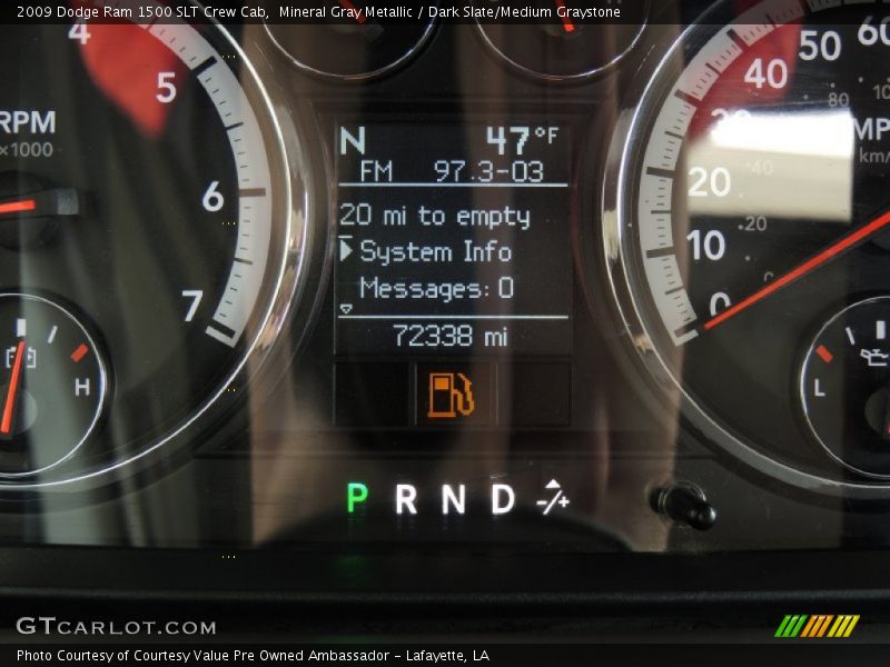 Mineral Gray Metallic / Dark Slate/Medium Graystone 2009 Dodge Ram 1500 SLT Crew Cab