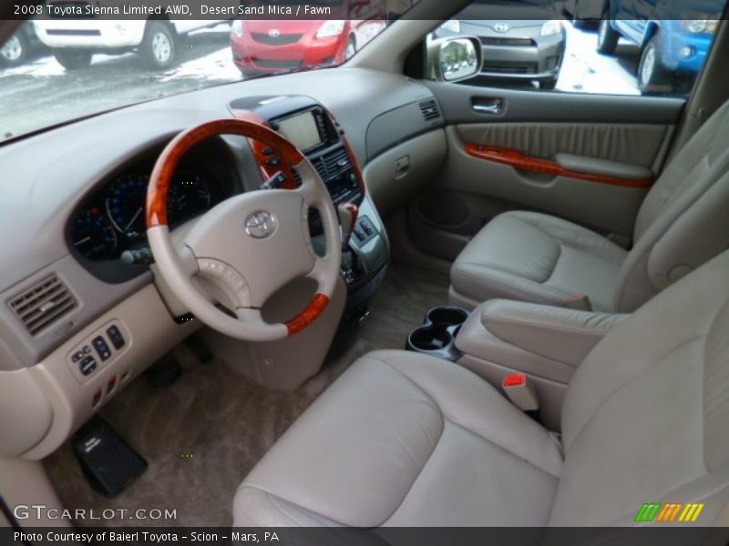Desert Sand Mica / Fawn 2008 Toyota Sienna Limited AWD