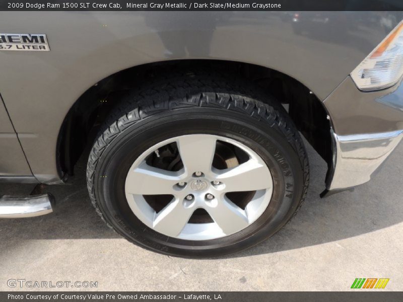 Mineral Gray Metallic / Dark Slate/Medium Graystone 2009 Dodge Ram 1500 SLT Crew Cab
