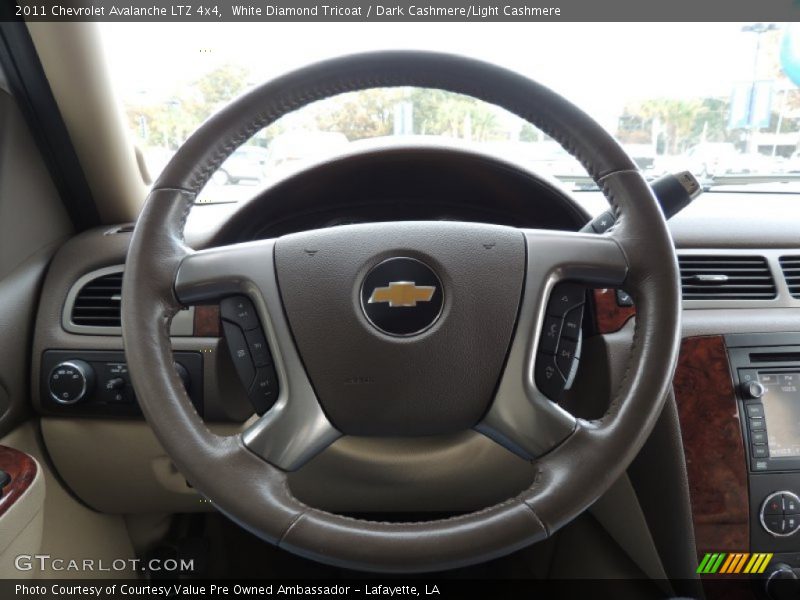 White Diamond Tricoat / Dark Cashmere/Light Cashmere 2011 Chevrolet Avalanche LTZ 4x4