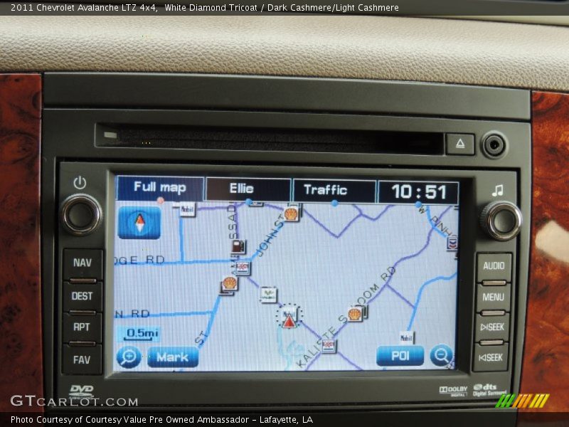 White Diamond Tricoat / Dark Cashmere/Light Cashmere 2011 Chevrolet Avalanche LTZ 4x4