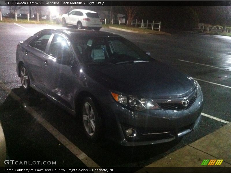 Attitude Black Metallic / Light Gray 2012 Toyota Camry SE