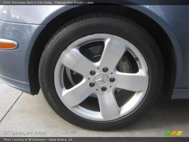 Platinum Blue Metallic / Java 2003 Mercedes-Benz E 500 Sedan