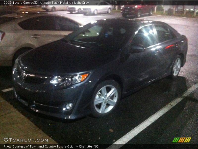 Attitude Black Metallic / Light Gray 2012 Toyota Camry SE