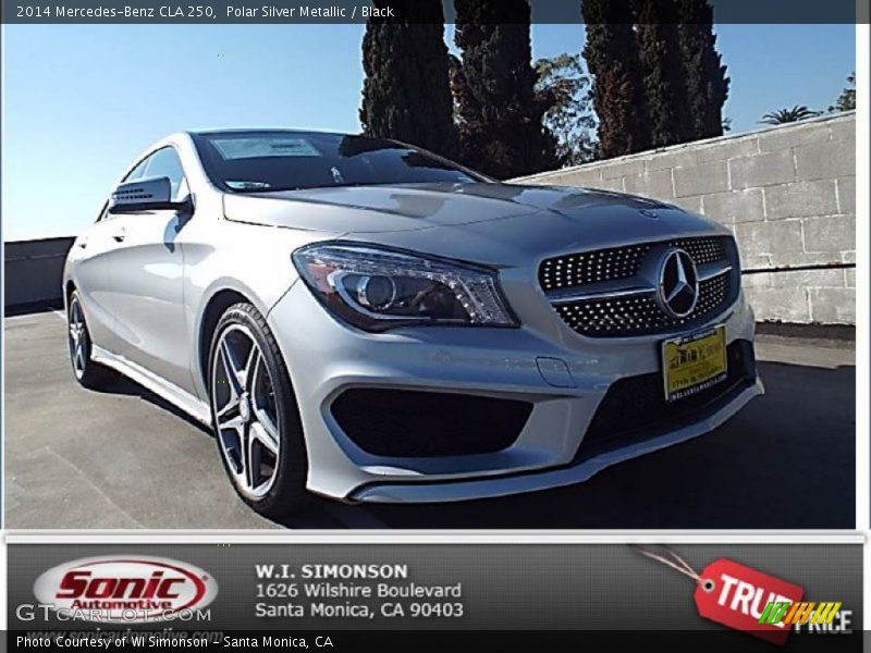 Polar Silver Metallic / Black 2014 Mercedes-Benz CLA 250