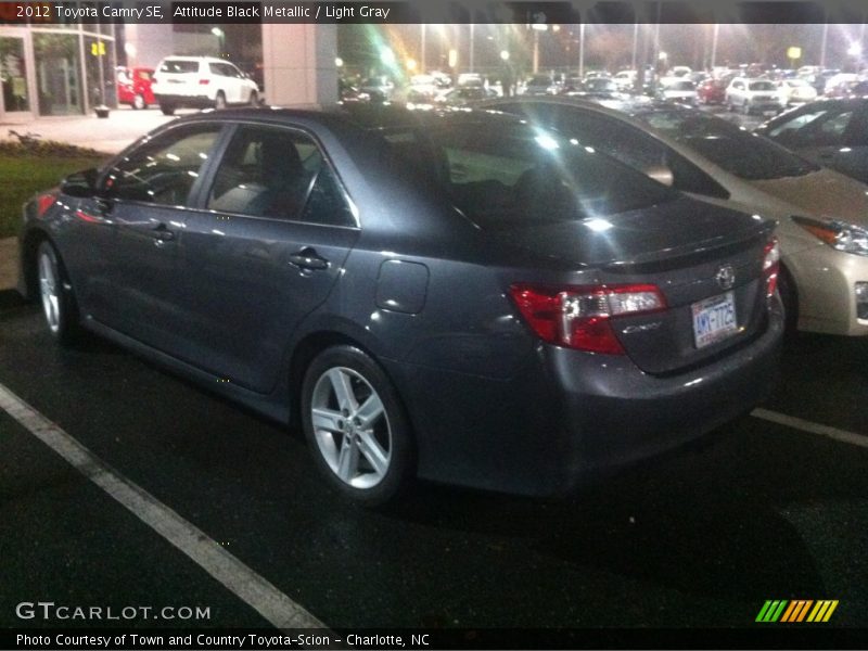 Attitude Black Metallic / Light Gray 2012 Toyota Camry SE