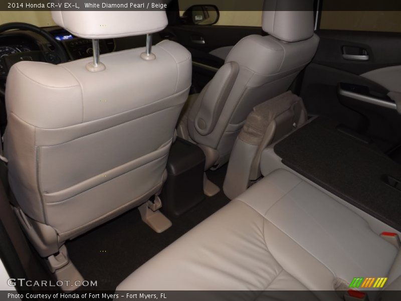 White Diamond Pearl / Beige 2014 Honda CR-V EX-L