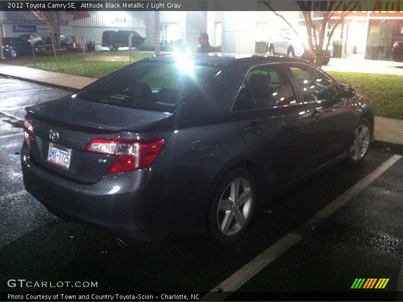 Attitude Black Metallic / Light Gray 2012 Toyota Camry SE