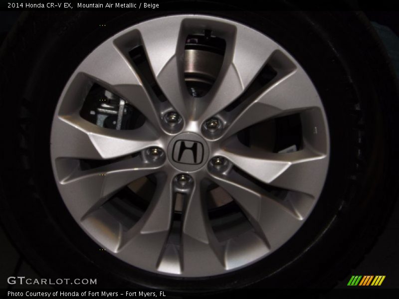 Mountain Air Metallic / Beige 2014 Honda CR-V EX