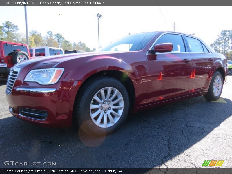 Deep Cherry Red Crystal Pearl / Black 2014 Chrysler 300