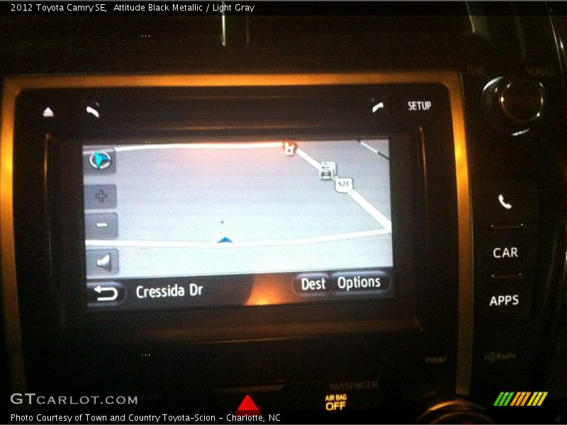 Attitude Black Metallic / Light Gray 2012 Toyota Camry SE