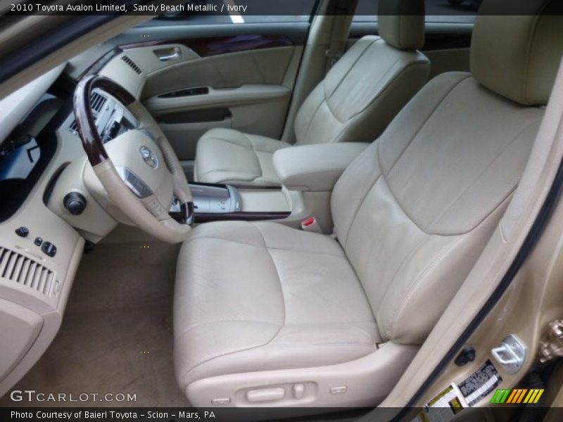 Sandy Beach Metallic / Ivory 2010 Toyota Avalon Limited