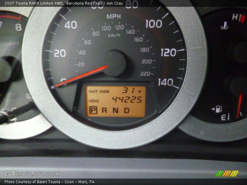 Barcelona Red Pearl / Ash Gray 2007 Toyota RAV4 Limited 4WD