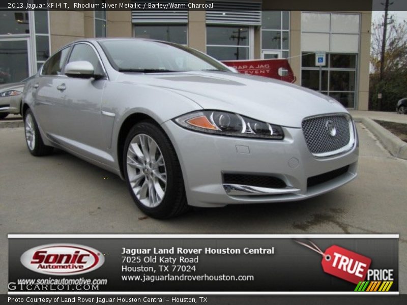 Rhodium Silver Metallic / Barley/Warm Charcoal 2013 Jaguar XF I4 T
