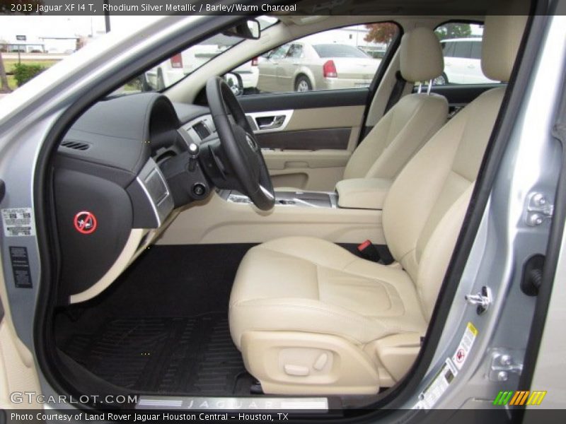 Rhodium Silver Metallic / Barley/Warm Charcoal 2013 Jaguar XF I4 T