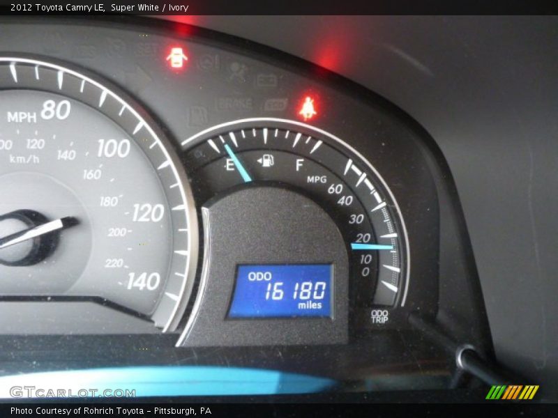 Super White / Ivory 2012 Toyota Camry LE