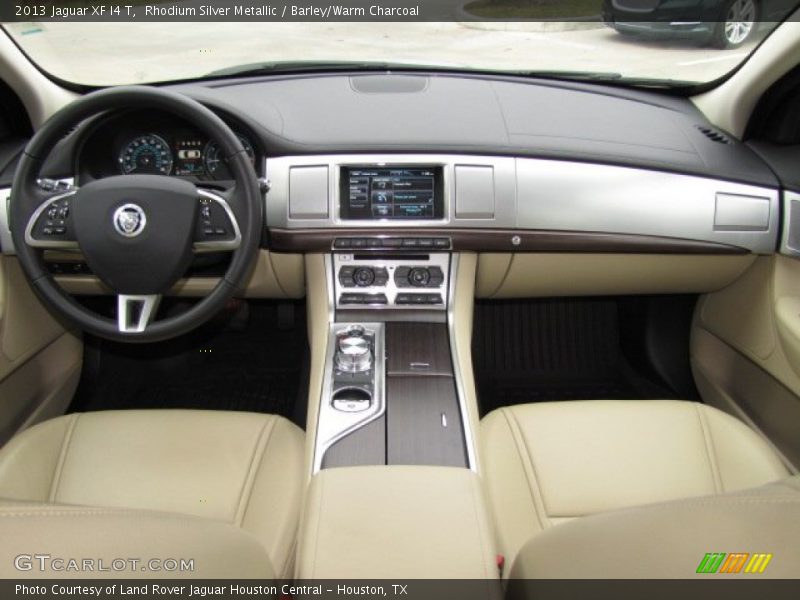 Rhodium Silver Metallic / Barley/Warm Charcoal 2013 Jaguar XF I4 T