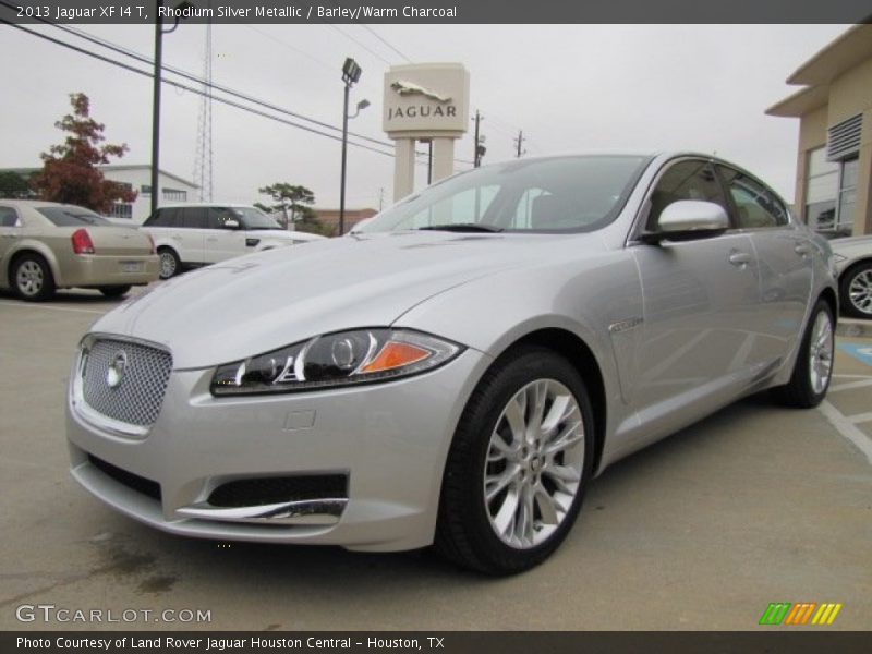 Rhodium Silver Metallic / Barley/Warm Charcoal 2013 Jaguar XF I4 T