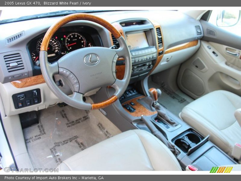 Blizzard White Pearl / Ivory 2005 Lexus GX 470