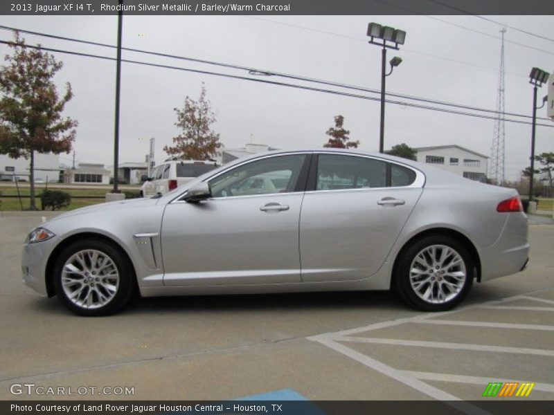 Rhodium Silver Metallic / Barley/Warm Charcoal 2013 Jaguar XF I4 T