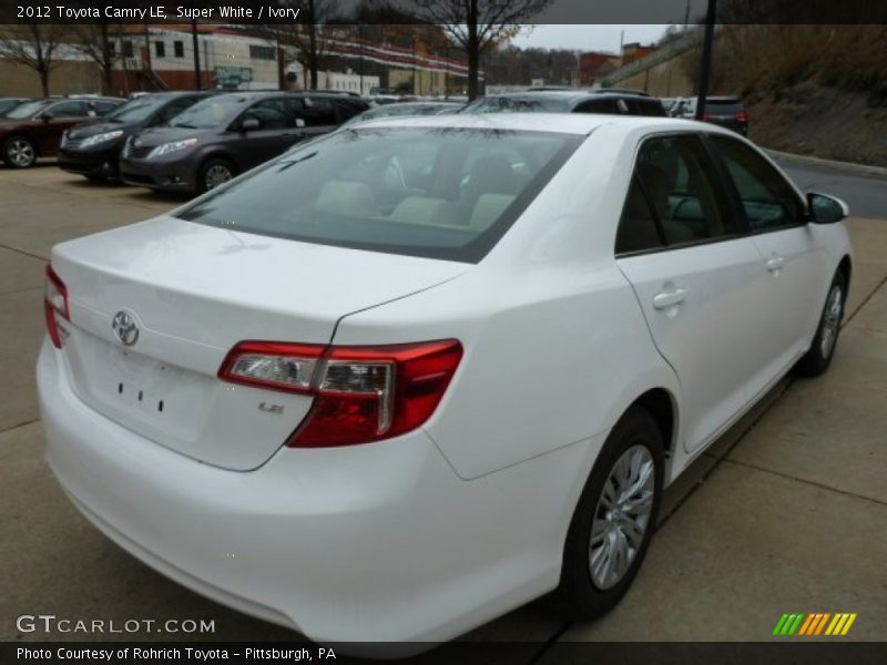 Super White / Ivory 2012 Toyota Camry LE