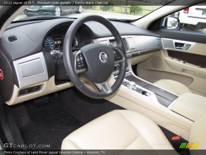 Rhodium Silver Metallic / Barley/Warm Charcoal 2013 Jaguar XF I4 T