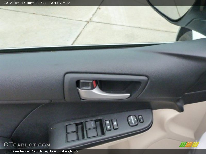 Super White / Ivory 2012 Toyota Camry LE