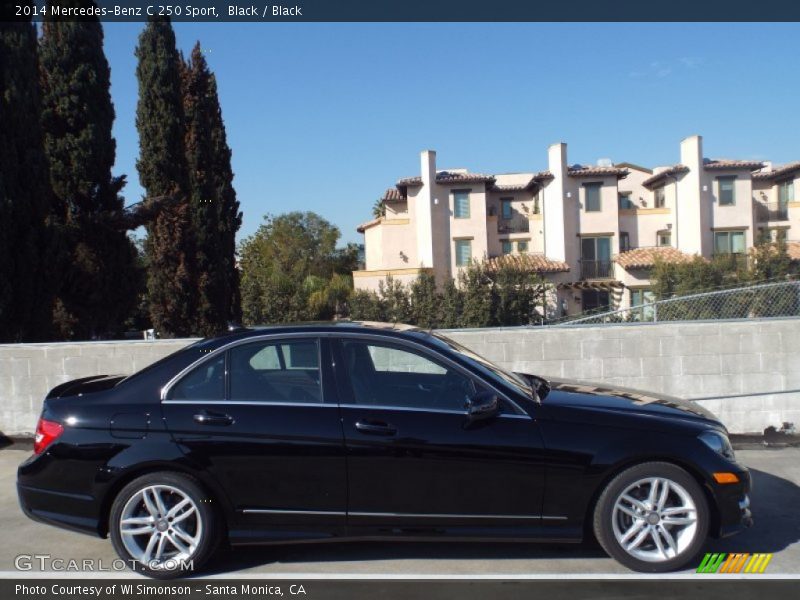 Black / Black 2014 Mercedes-Benz C 250 Sport