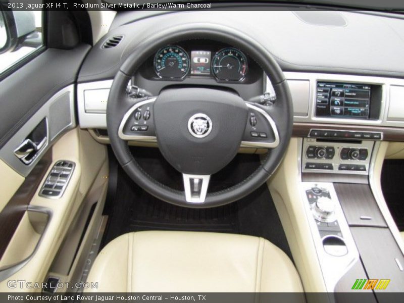 Rhodium Silver Metallic / Barley/Warm Charcoal 2013 Jaguar XF I4 T
