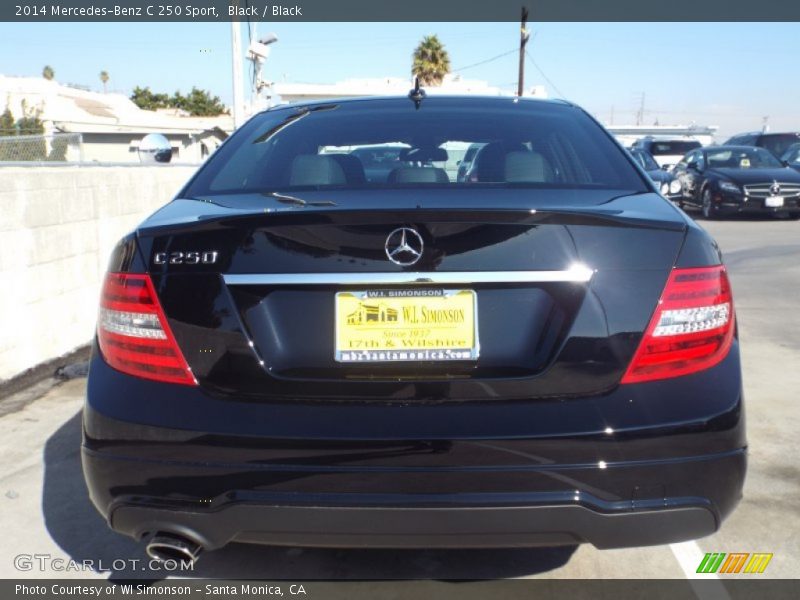 Black / Black 2014 Mercedes-Benz C 250 Sport